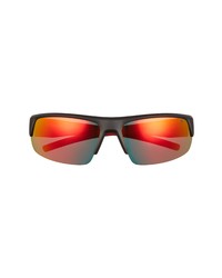 Hurley The Rays 69mm Polarized Oversize Wrap Sunglasses