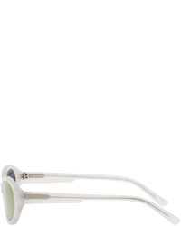 Dries Van Noten Transparent Linda Farrow Edition Oval Sunglasses