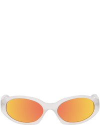 Dries Van Noten Transparent Linda Farrow Edition Oval Sunglasses