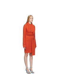 Bottega Veneta Orange Look 5 Wool Sweater Dress