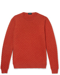 Incotex Textured Knit Virgin Wool Sweater