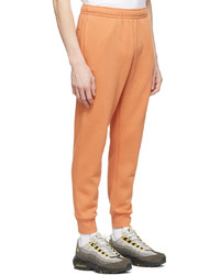 Nike Orange Cotton Lounge Pants