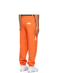 Heron Preston Orange Techno Lounge Pants