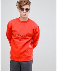 Dickies Faber Sweat With Logo In Orange