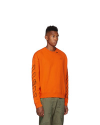 Off-White Orange And Black Abstract Arrows Sweatshirt