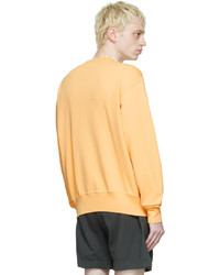 Lady White Co Orange Cotton Sweatshirt