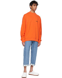 Sunnei Orange French Terry Sweatshirt