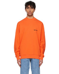 Sunnei Orange French Terry Sweatshirt