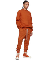 Rick Owens DRKSHDW Orange Granbury Sweatshirt