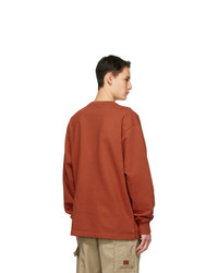 Acne Studios Orange Logo Sweatshirt