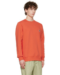 Ps By Paul Smith Orange Zebra Sweatshirt