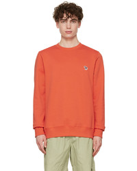 Ps By Paul Smith Orange Zebra Sweatshirt