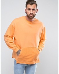 Asos Oversized Sweatshirt With Cut Sew