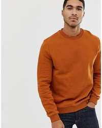 ASOS DESIGN Sweatshirt In Dark Orange