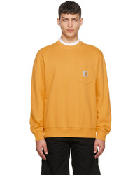CARHARTT WORK IN PROGRESS Yellow Pocket Sweatshirt