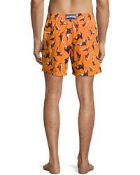 Vilebrequin Limited Edition Mistral Embroidered Whale Swim Trunks