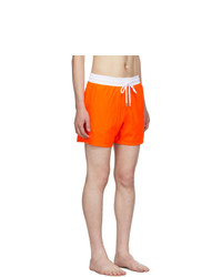 Vilebrequin Orange Bicolor Fluo Moxe Swim Shorts