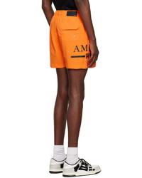 Amiri Orange Ma Bar Swim Shorts