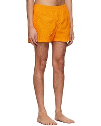 Bottega Veneta Orange Nylon Swim Shorts