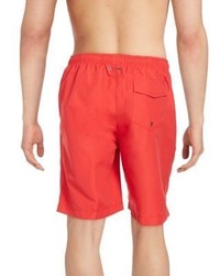 Saks Fifth Avenue RED Solid Swim Trunks