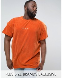 Puma Plus Towelling T Shirt In Orange To Asos 57533303