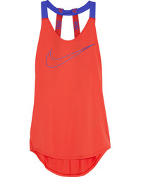 Nike Elastika Stretch Jersey Tank Orange