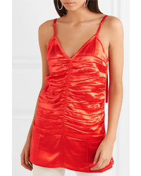 Helmut Lang Ruched Satin Camisole