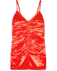 Helmut Lang Ruched Satin Camisole