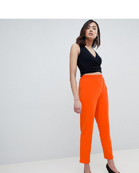 Asos Tall Asos Design Tall Pull On Tapered Trousers In Jersey Crepe