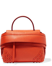 Orange Textured Tote Bag