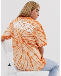 Converse Tie Dye T Shirt In Orange