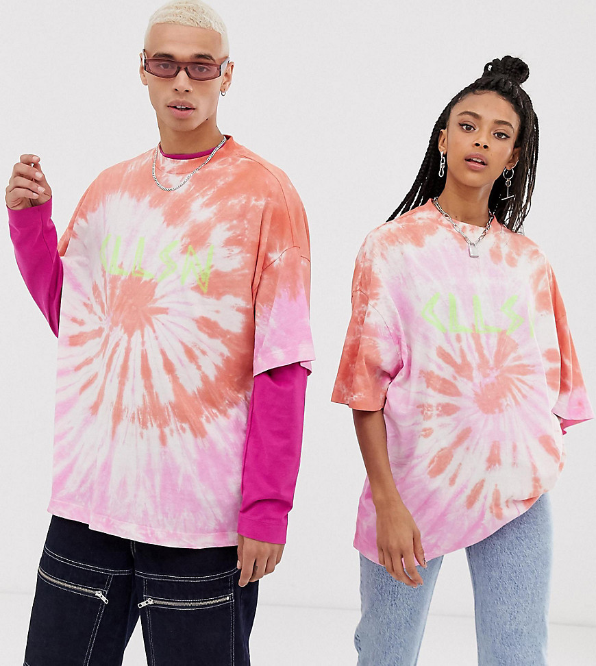 Collusion Unisex Tie Dye With Print, $8 | Asos | Lookastic