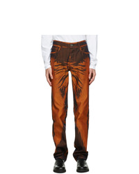 Orange Tie-Dye Jeans