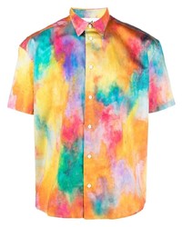 Études Etudes Tie Dye Print Organic Cotton Shirt