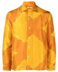 Bode Lehariya Dye Silk Shirt