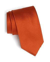 BOSS HUGO BOSS Woven Silk Tie Orange Regular