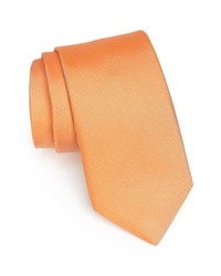 Nordstrom Woven Silk Tie Orange Regular