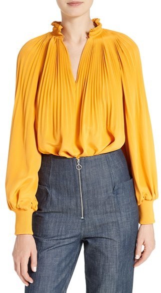 tibi edwardian top