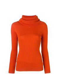 Courreges Courrges Roll Neck Fitted Sweater