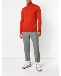 Nuur Ribbed Roll Neck Fitted Sweater