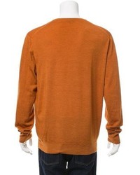 Burberry Brit Merino Wool V Neck Sweater