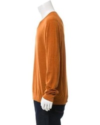 Burberry Brit Merino Wool V Neck Sweater