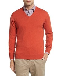 David Donahue Cashmere V Neck Sweater
