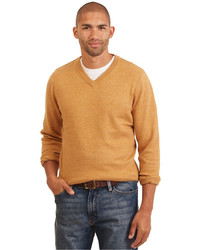 Nautica Cotton V Neck Sweater