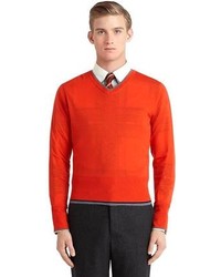 Brooks Brothers Merino Wool V Neck Sweater