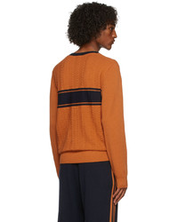 Wales Bonner Orange Adidas Originals Edition Knit V Neck Sweater