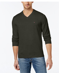 Tommy Hilfiger Signature Solid V Neck Sweater