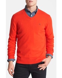 Swiss Army Victorinox Signature Tailored Fit V Neck Sweater
