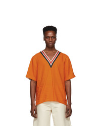 Linder Orange Stanley V Neck T Shirt