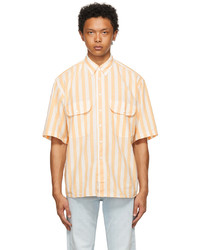 Levi's Vintage Clothing White Orange Diamond Shirt